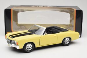 Chevrolet Chevelle SS 454 Geel Maisto 1:18 531890 Metaal — afbeelding 8 van 8