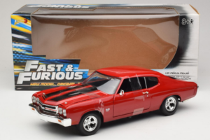 Chevrolet Chevelle SS Fast & Furious Rood Johnny Lightning 1:18 39578 Metaal — afbeelding 6 van 6