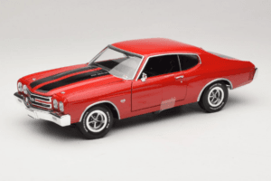 Chevrolet Chevelle SS Rood Jack Reacher Auto World 1:18 AWSS109/06 Metaal
