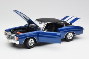 Chevrolet Chevelle SS 454 Blauw Maisto 1:18 531886 Metaal — afbeelding 2 van 8