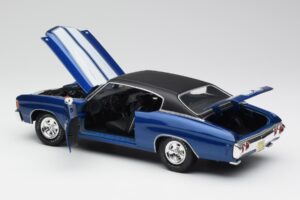 Chevrolet Chevelle SS 454 Blauw Maisto 1:18 531886 Metaal — afbeelding 5 van 8