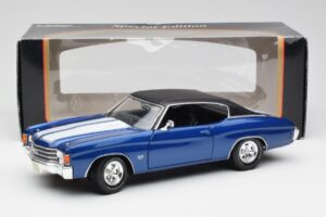 Chevrolet Chevelle SS 454 Blauw Maisto 1:18 531886 Metaal — afbeelding 8 van 8