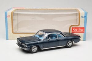 Chevrolet Corvair Donkerblauw Sun Star 1:18 1482 Metaal — afbeelding 8 van 8