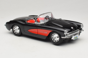 Chevrolet Corvette C1 Zwart & Rood Bburago 1:18 3034-M1 Metaal — afbeelding 6 van 8