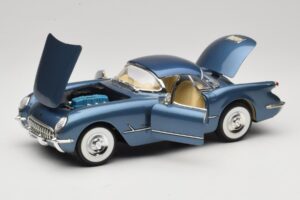 Chevrolet Corvette C1 Blauw Mira 1:18 6105 Metaal — afbeelding 2 van 8