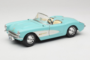 Chevrolet Corvette C1 Blauw & Wit Bburago 1:18 3024-M2 Metaal