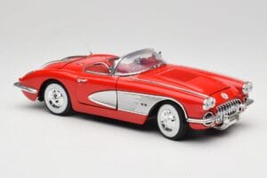 Chevrolet Corvette C1 Rood Motormax 1:18 73100TC Metaal — afbeelding 6 van 8