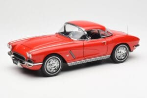Chevrolet Corvette C1 Cabriolet Roman Rood AUTOart 1:18 71102 Metaal