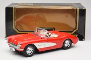Chevrolet Corvette C1 Roadster Rood Bburago 1:18 3024 Metaal — afbeelding 8 van 8