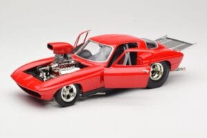 Chevrolet Corvette C3 Dragster Rood Hot Wheels 1:18 29226 Metaal — afbeelding 2 van 8
