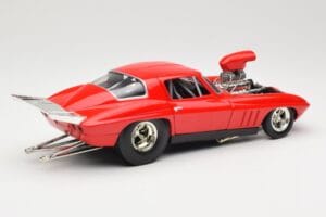 Chevrolet Corvette C3 Dragster Rood Hot Wheels 1:18 29226 Metaal — afbeelding 3 van 8