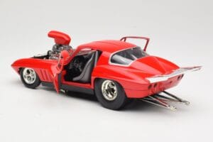 Chevrolet Corvette C3 Dragster Rood Hot Wheels 1:18 29226 Metaal — afbeelding 5 van 8
