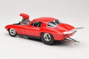 Chevrolet Corvette C3 Dragster Rood Hot Wheels 1:18 29226 Metaal — afbeelding 7 van 8