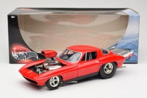 Chevrolet Corvette C3 Dragster Rood Hot Wheels 1:18 29226 Metaal — afbeelding 8 van 8