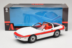 Chevrolet Corvette C4 A-Team Wit GreenLight 1:18 13532 Metaal — afbeelding 8 van 8