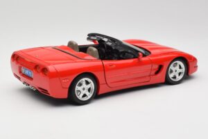 Chevrolet Corvette C5 Cabriolet Rood Bburago 1:18 3076 Metaal — afbeelding 3 van 8