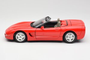 Chevrolet Corvette C5 Cabriolet Rood Bburago 1:18 3076 Metaal — afbeelding 4 van 8