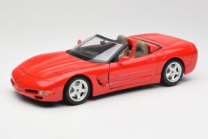 Chevrolet Corvette C5 Cabriolet Rood Bburago 1:18 3076 Metaal