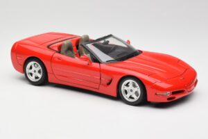 Chevrolet Corvette C5 Cabriolet Rood Bburago 1:18 3076 Metaal — afbeelding 6 van 8