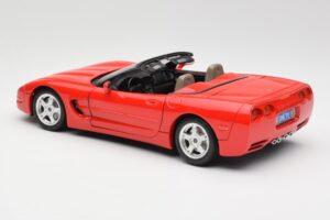 Chevrolet Corvette C5 Cabriolet Rood Bburago 1:18 3076 Metaal — afbeelding 7 van 8