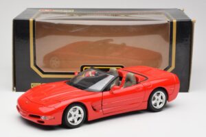 Chevrolet Corvette C5 Cabriolet Rood Bburago 1:18 3076 Metaal — afbeelding 8 van 8