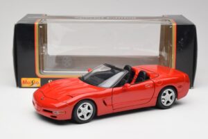 Chevrolet Corvette C5 Cabriolet Torch Rood Maisto 1:18 50318 Metaal — afbeelding 8 van 8