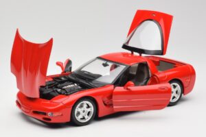 Chevrolet Corvette C5 Rood Bburago 1:18 3066 Metaal — afbeelding 2 van 8