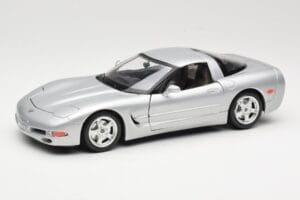Chevrolet Corvette C5 Zilver Bburago 1:18 3056 Metaal