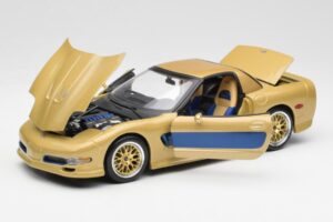 Chevrolet Corvette C5 Guldstrand Signature Edition Goud Maisto 1:18 31657 Metaal — afbeelding 2 van 8