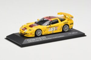 Chevrolet Corvette C5-R #3 R. Fellows / J. O'Connell / O. Gavin ALMS Petit Le Mans 2002 Minichamps 1:43 400021493 Metaal — afbeelding 2 van 4