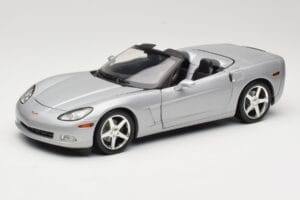 Chevrolet Corvette C6 Cabriolet Zilver Hot Wheels 1:18 B6052 Metaal