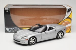 Chevrolet Corvette C6 Cabriolet Zilver Hot Wheels 1:18 B6052 Metaal — afbeelding 8 van 8