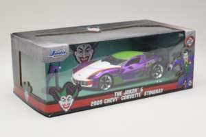 Chevrolet Corvette C6 Stingray The Joker With Figure Jada 1:24 253255020 Metaal — afbeelding 2 van 3