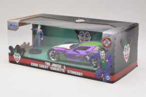 Chevrolet Corvette C6 Stingray The Joker With Figure Jada 1:24 253255020 Metaal — afbeelding 3 van 3