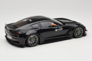 Chevrolet Corvette C7 Prior Design Zwart GT Spirit 1:18 GT249 Hars — afbeelding 2 van 6