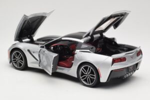 Chevrolet Corvette C7 Zilver Maisto 1:18 38132 Metaal — afbeelding 5 van 8