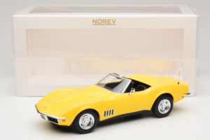 Chevrolet Corvette C3 Cabriolet Daytona Yellow Norev 1:18 189039 Metaal — afbeelding 6 van 6