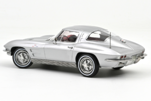 Chevrolet Corvette C2 Sting Ray Sebring Silver Norev 1:18 189052 Metaal — afbeelding 2 van 2