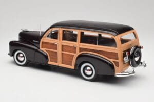 Chevrolet Fleetmaster Woody Zwart & Wood Panels Maisto 1:18 43697545B Metaal — afbeelding 7 van 8