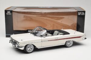 Chevrolet Impala Cabriolet Wit Sun Star 1:18 3405 Metaal — afbeelding 8 van 8