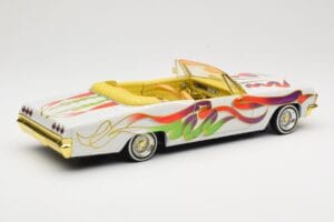 Chevrolet Impala Lowrider White Metallic Hot Wheels 1:18 27635 Metaal — afbeelding 3 van 8