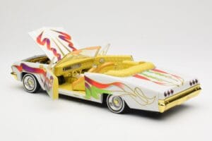 Chevrolet Impala Lowrider White Metallic Hot Wheels 1:18 27635 Metaal — afbeelding 5 van 8