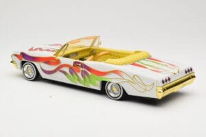 Chevrolet Impala Lowrider White Metallic Hot Wheels 1:18 27635 Metaal — afbeelding 7 van 8