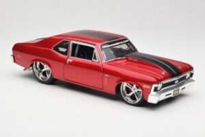 Chevrolet Nova SS Coupe Rood Maisto 1:18 31083-M1 Metaal — afbeelding 6 van 8