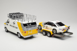 Opel Manta 400 Group B Rally Tour de Corse 1984 Met Chevrolet G30 Servicebus Otto 1:18 OT491 Hars — afbeelding 2 van 13