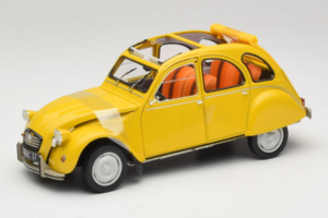 Citroen 2CV 6 Club Mimosa Yellow Norev 1:18 181496 Metaal