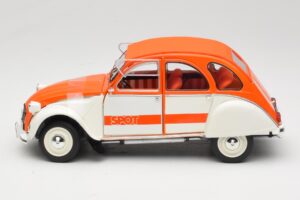 Citroen 2CV Spot Oranje & Wit Solido 1:18 421183600 Metaal — afbeelding 4 van 8