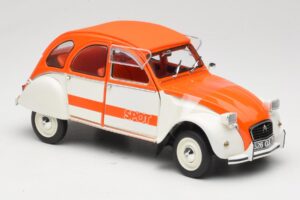 Citroen 2CV Spot Oranje & Wit Solido 1:18 421183600 Metaal — afbeelding 6 van 8