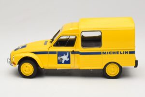 Citroen Acadiane Michelin Geel Solido 1:18 S1800406 Metaal — afbeelding 3 van 6