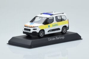 Citroen Berlingo Ambulance SAMU Wit Geel Norev 1:43 155769 Metaal — afbeelding 2 van 4